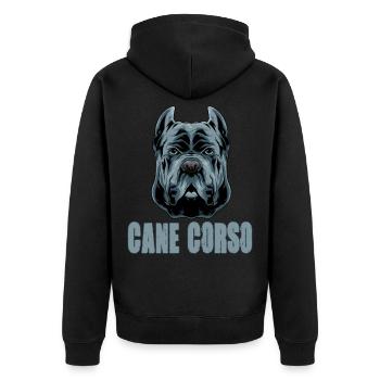 Cane Corso pour cane Corso propriétaire Cane - Veste à capuche bio Premium Unisexe - noir - Dos - Nico (187cm)