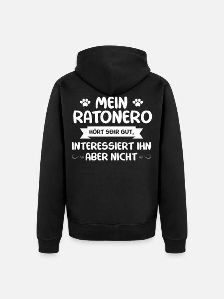 Ratonero - Unisex Premium Bio Zip Hoodie - Schwarz