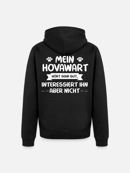 Hovawart - Unisex Premium Bio Zip Hoodie - Schwarz