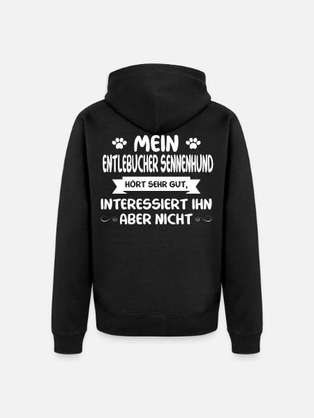 Entlebucher Sennenhund - Unisex Premium Bio Zip Hoodie - Schwarz