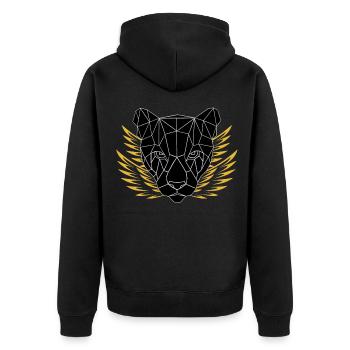 Gold panther - Veste à capuche bio Premium Unisexe - noir - Dos - Nico (187cm)