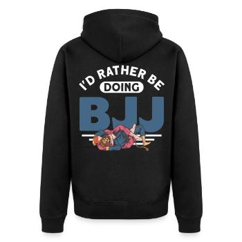 Jiu Jitsu Étudiant BJJ Jiu Jitsu Cadeau - Veste à capuche bio Premium Unisexe - noir - Dos - Nico (187cm)