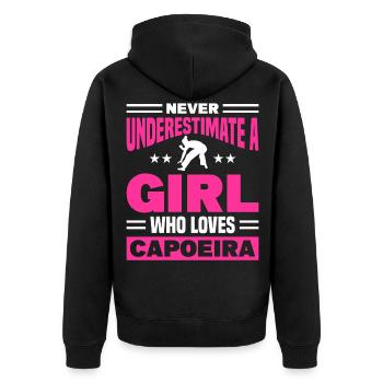 Capoeira Kick Capoeira Fight Capoeira Cadeau - Veste à capuche bio Premium Unisexe - noir - Dos - Nico (187cm)