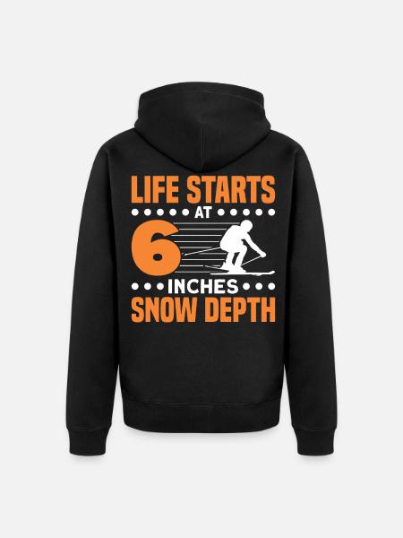 Skiers Skiing Skiing Gift - Unisex Premium Organic Zip Hoodie - black
