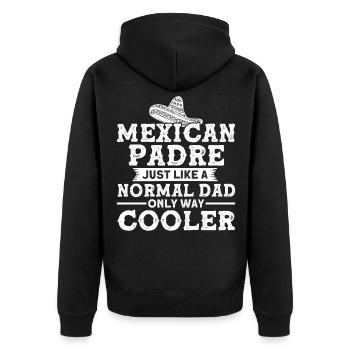 Drapeau mexicain mexicain Fier mexicain - Veste à capuche bio Premium Unisexe - noir - Dos - Nico (187cm)