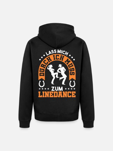 Tanzgruppe Linedance Tanzen Geschenk - Unisex Premium Bio Zip Hoodie - Schwarz