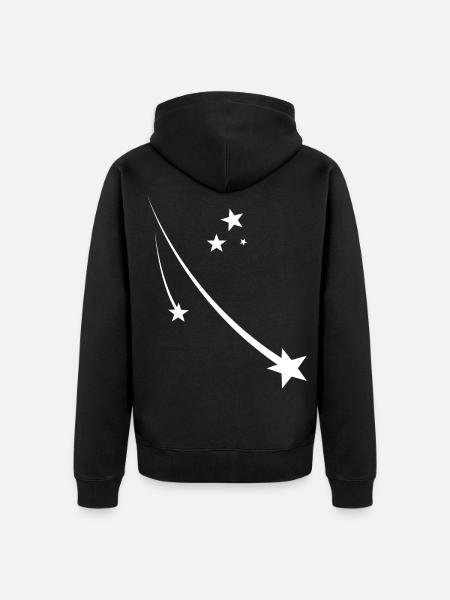Étoiles - Veste à capuche bio Premium Unisexe - noir