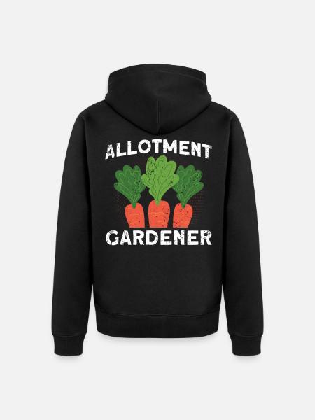 Kleingärtner Gartenarbeit Hobbygärtner Geschenk - Unisex Premium Bio Zip Hoodie - Schwarz