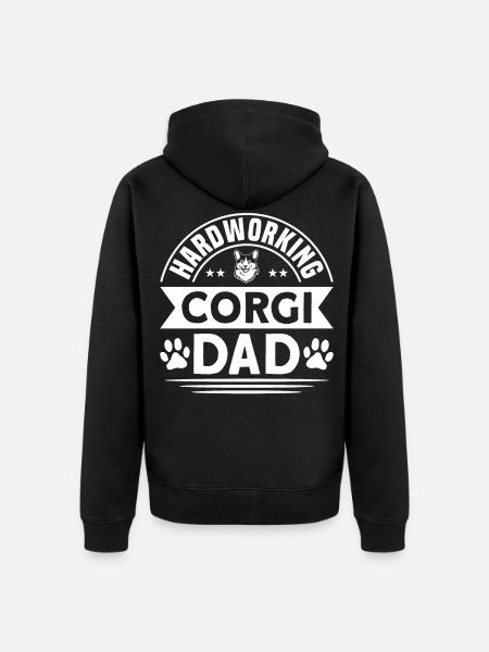 Corgi Vater Corgi Corgi Liebhaber Geschenk - Ekologisk premiumluvjack unisex - svart