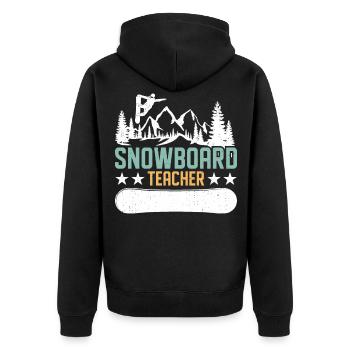Snowboarder Snowboarding Snowboard - Veste à capuche bio Premium Unisexe - noir - Dos - Nico (187cm)