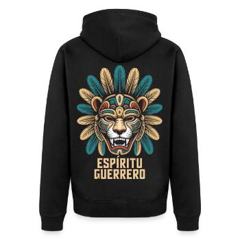 Espiritu Guerrero Aztec Mexican Pride - Veste à capuche bio Premium Unisexe - noir - Dos - Nico (187cm)