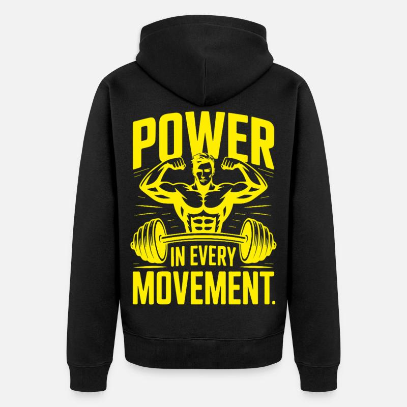 PieM - Unisex Premium Bio Zip Hoodie - Schwarz