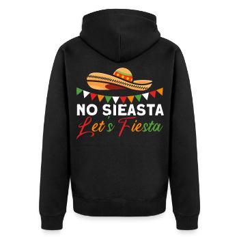 Mexican Cinco De Mayo Fiesta - Unisex Premium Organic Zip Hoodie - black - Back - Nico (187cm)