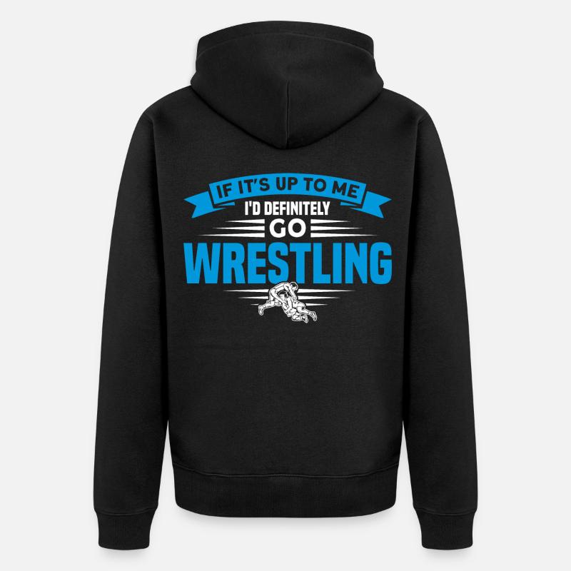 Ringen Trainer Ringer Ringen Geschenk - Unisex Premium Bio Zip Hoodie - Schwarz