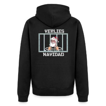 Donjon de Noël Navidad, Feliz Navidad, drôle - Veste à capuche bio Premium Unisexe - noir - Dos - Nico (187cm)