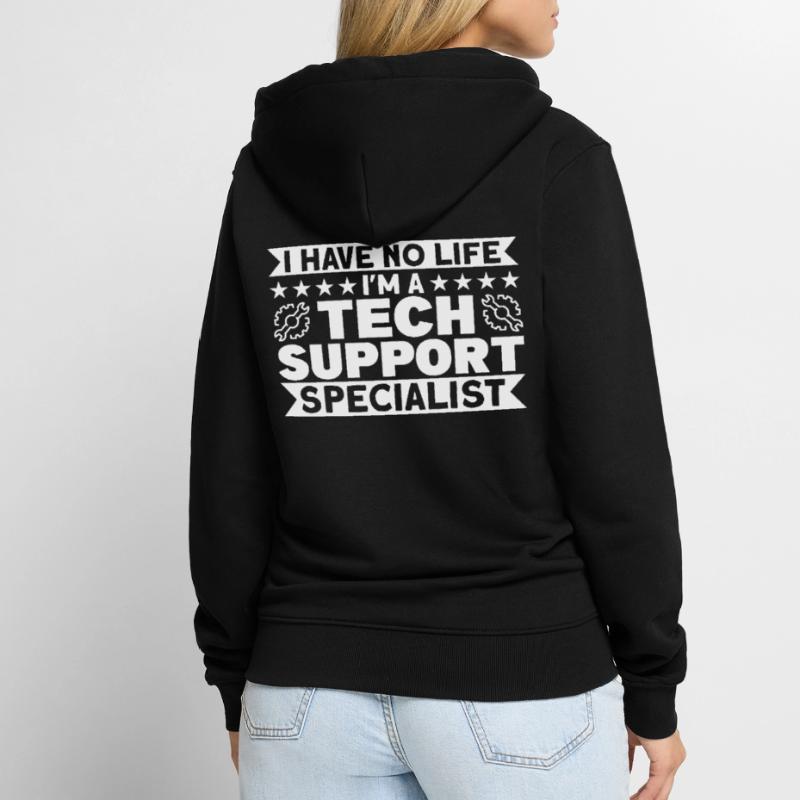 Support technique Support technique Support cadeau Veste à capuche bio Premium Unisexe