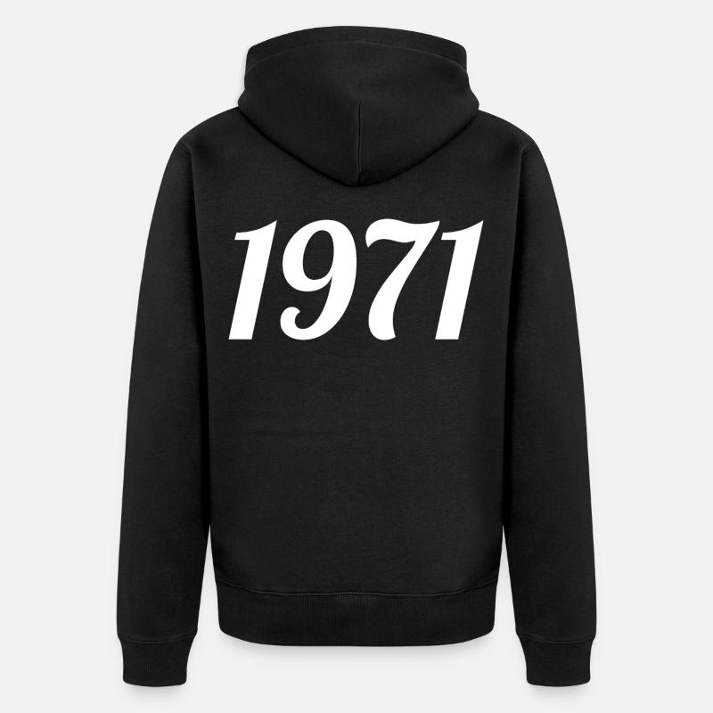 1971 - Veste à capuche bio Premium Unisexe - noir