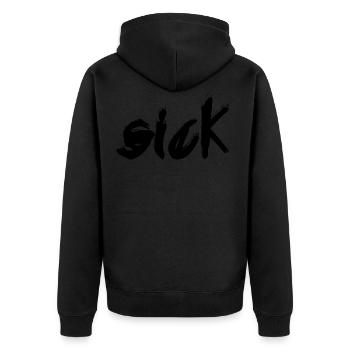 malade - Veste à capuche bio Premium Unisexe - noir - Dos - Nico (187cm)