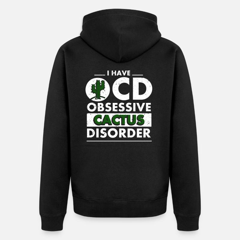 trouble cactus - Veste à capuche bio Premium Unisexe - noir
