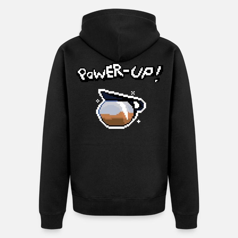 Power Up! - Veste à capuche bio Premium Unisexe - noir