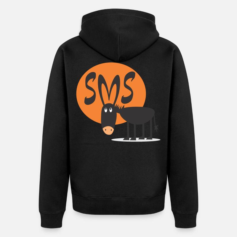 SMS Jackass - Veste à capuche bio Premium Unisexe - noir