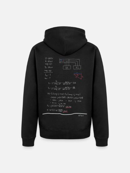 Mathematics Electrical Engineering, School, Studies, Electricity - Unisex Premium Organic Zip Hoodie - black
