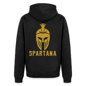 Gladiateur spartiate spartiate - Veste à capuche bio Premium Unisexe - noir - Dos - Nico (187cm)