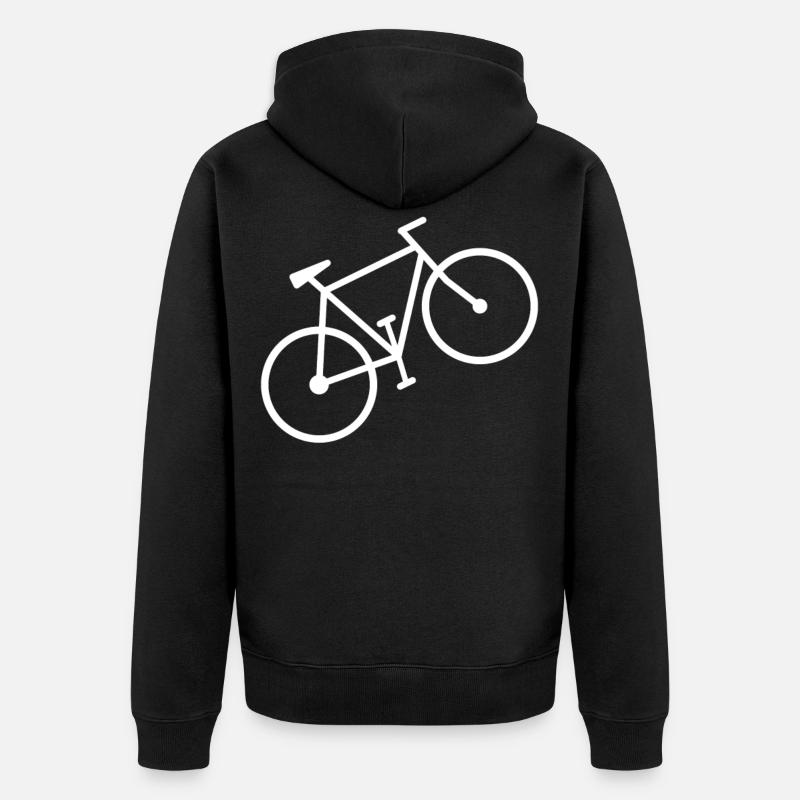 Conception de bicyclette - Veste à capuche bio Premium Unisexe - noir