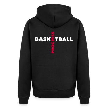 Design cool pour le cadeau de basket-ball de joueur de basket-ball - Veste à capuche bio Premium Unisexe - noir - Dos - Nico (187cm)