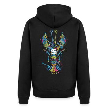 Signe du zodiaque anniversaire Zodiac cadeau - Veste à capuche bio Premium Unisexe - noir - Dos - Nico (187cm)