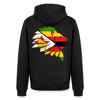 Zimbabwe drapeau Zimbabwe Harare Chewa cadeau - Veste à capuche bio Premium Unisexe - noir - Dos - Nico (187cm)