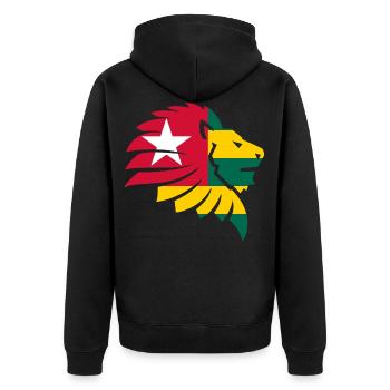 Drapeau du Togo Afrique Cabrais Kabure Ewe Gift - Veste à capuche bio Premium Unisexe - noir - Dos - Nico (187cm)