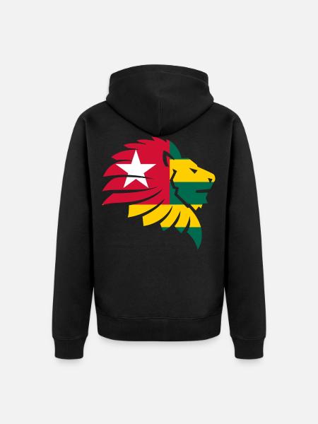Togo Flag Africa Cabrais Kabure Ewe Gift - Unisex Premium Organic Zip Hoodie - black