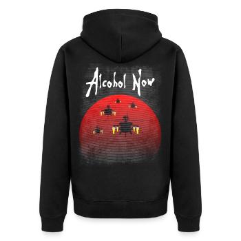 L’alcool maintenant - Veste à capuche bio Premium Unisexe - noir - Dos - Nico (187cm)