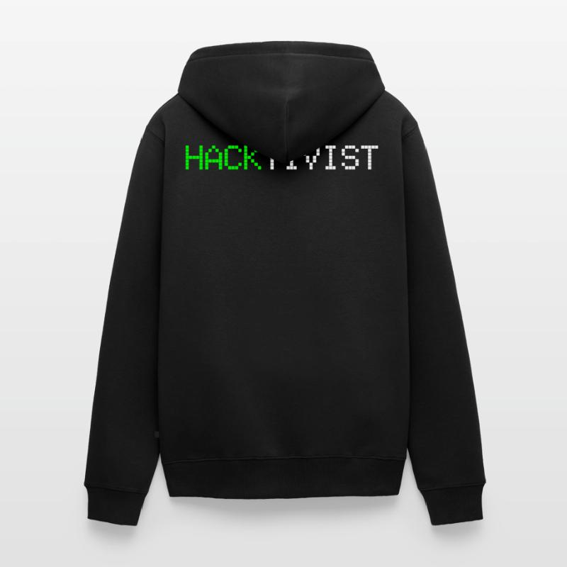 Hacktivist, Hacker, C++, Computer, Informatik Unisex Premium Bio Zip Hoodie