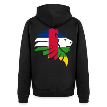 Drapeau République Centrafricaine Cadeau Sango - Veste à capuche bio Premium Unisexe - noir - Dos - Nico (187cm)