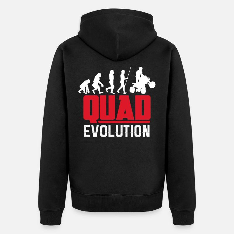 Quad Evolution - Veste à capuche bio Premium Unisexe - noir