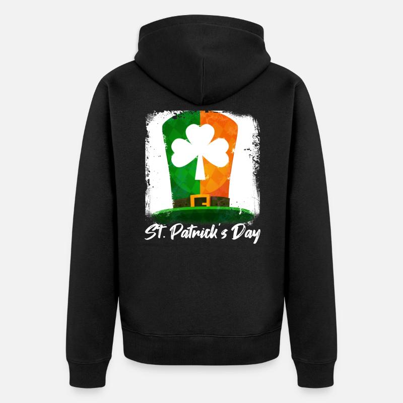 Saint Patrick - Veste à capuche bio Premium Unisexe - noir