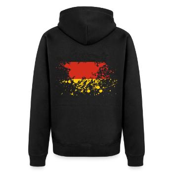 drapeau allemagne inc - Veste à capuche bio Premium Unisexe - noir - Dos - Nico (187cm)