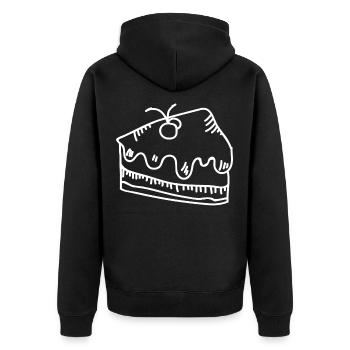 Gâteau - Veste à capuche bio Premium Unisexe - noir - Dos - Nico (187cm)
