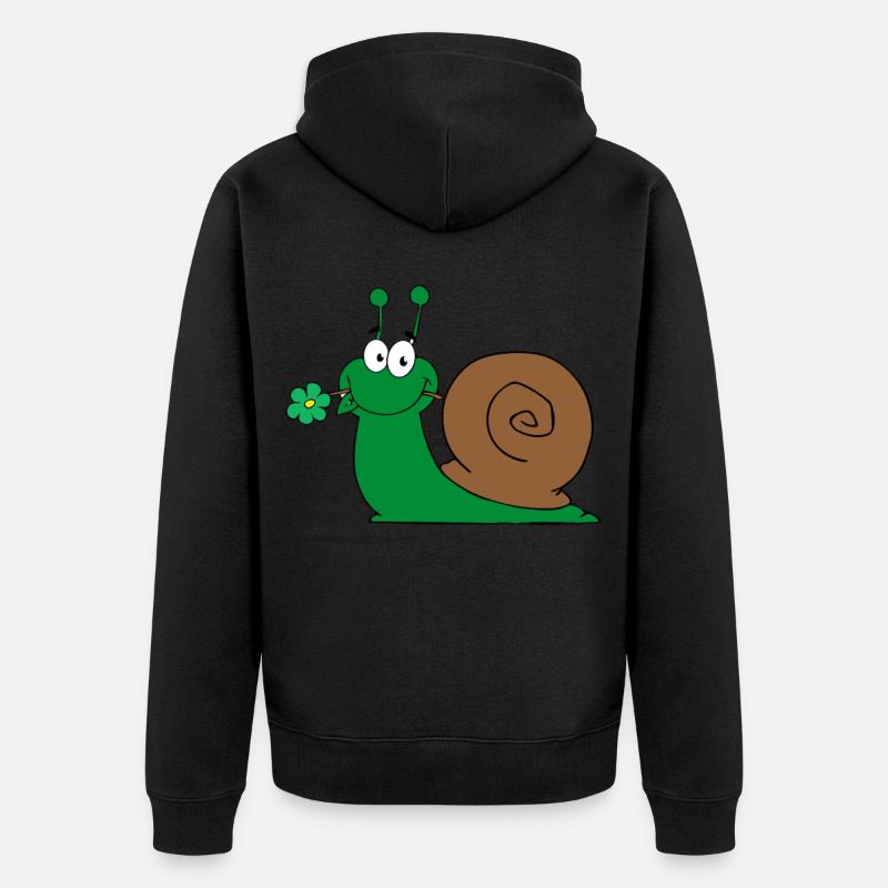 Escargot Doux Schngge - Veste à capuche bio Premium Unisexe - noir
