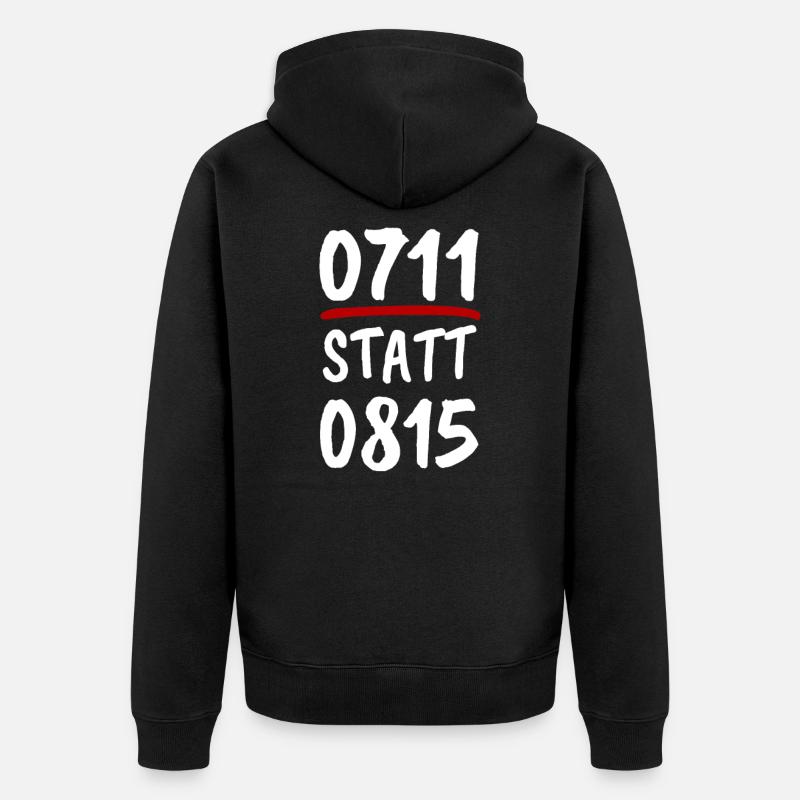 Stuttgart Schwaben - Veste à capuche bio Premium Unisexe - noir