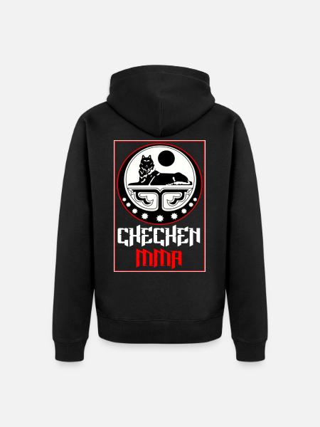 Tsjetsjeens MMA Tsjetsjenië MMA - Uniseks Premium bio ziphoodie - zwart