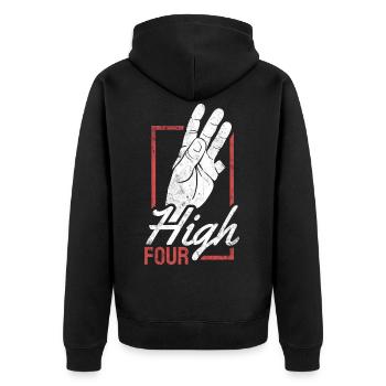 Finger amputation - Veste à capuche bio Premium Unisexe - noir - Dos - Nico (187cm)