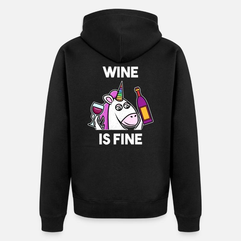 Weinhorn Winzer - Veste à capuche bio Premium Unisexe - noir