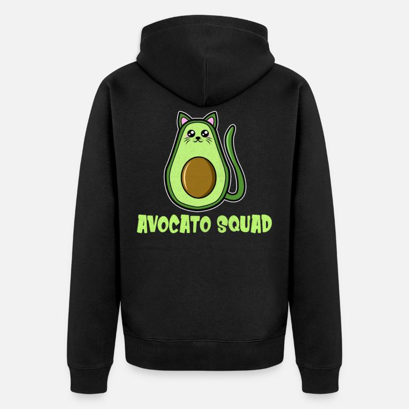 Avocat Chat Avocat - Veste à capuche bio Premium Unisexe - noir