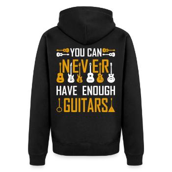 Guitares guitares cadeau de guitare - Veste à capuche bio Premium Unisexe - noir - Dos - Nico (187cm)