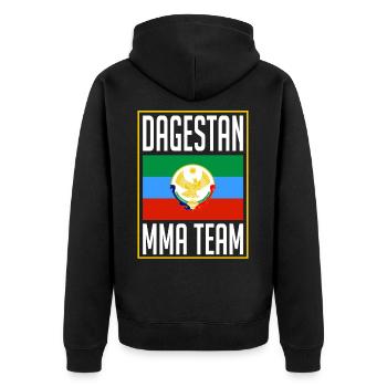 Équipe MMA du Daghestan, drapeau du Daghestan, Daghestan - Veste à capuche bio Premium Unisexe - noir - Dos - Nico (187cm)