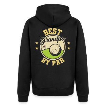 Tee de golf unique pour les golfeurs disant " - Veste à capuche bio Premium Unisexe - noir - Dos - Nico (187cm)