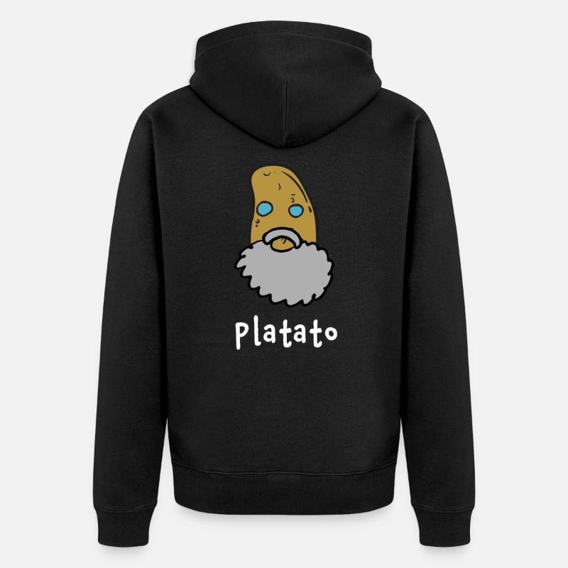 Philosophe Platon - Veste à capuche bio Premium Unisexe - noir